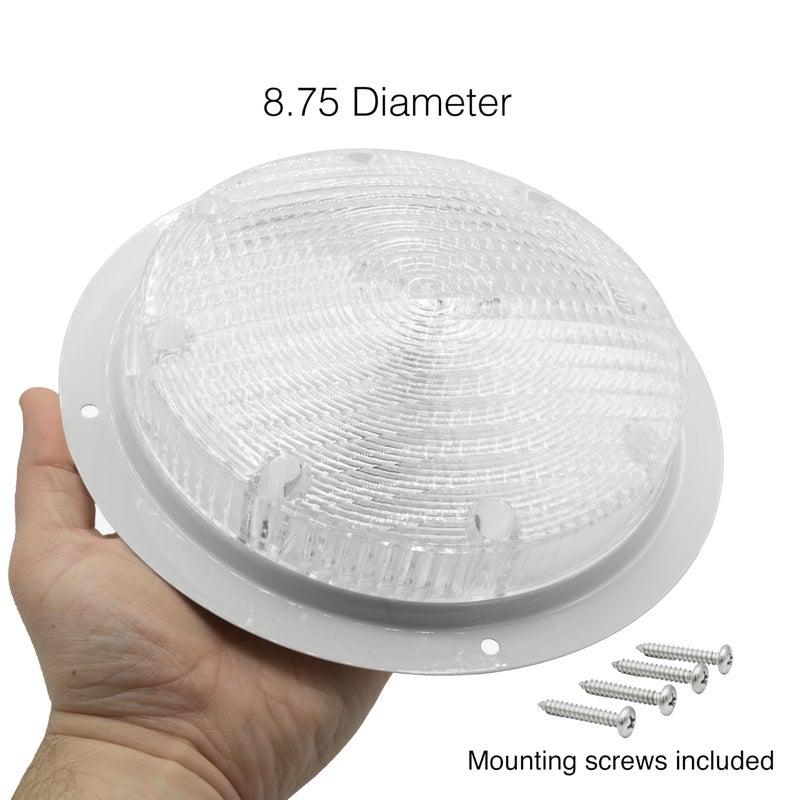 Lumitronics RV Trailer Camper 5th Wheel LED Round Surface Mount Scare Light, Mounting Gasket Included (White) - Image 5